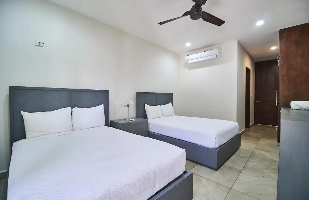 Modern & Fancy Apartment Aldea Zama Balcony With Seating Area Shared Pool Nice Amenities-1